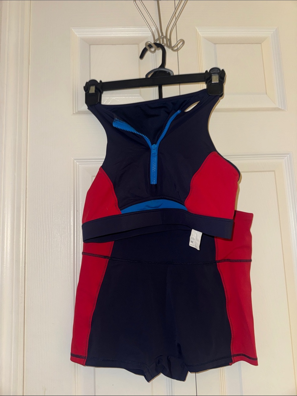Fabletics Navy, Red & Bright Blue Zip-Front Athletic SET